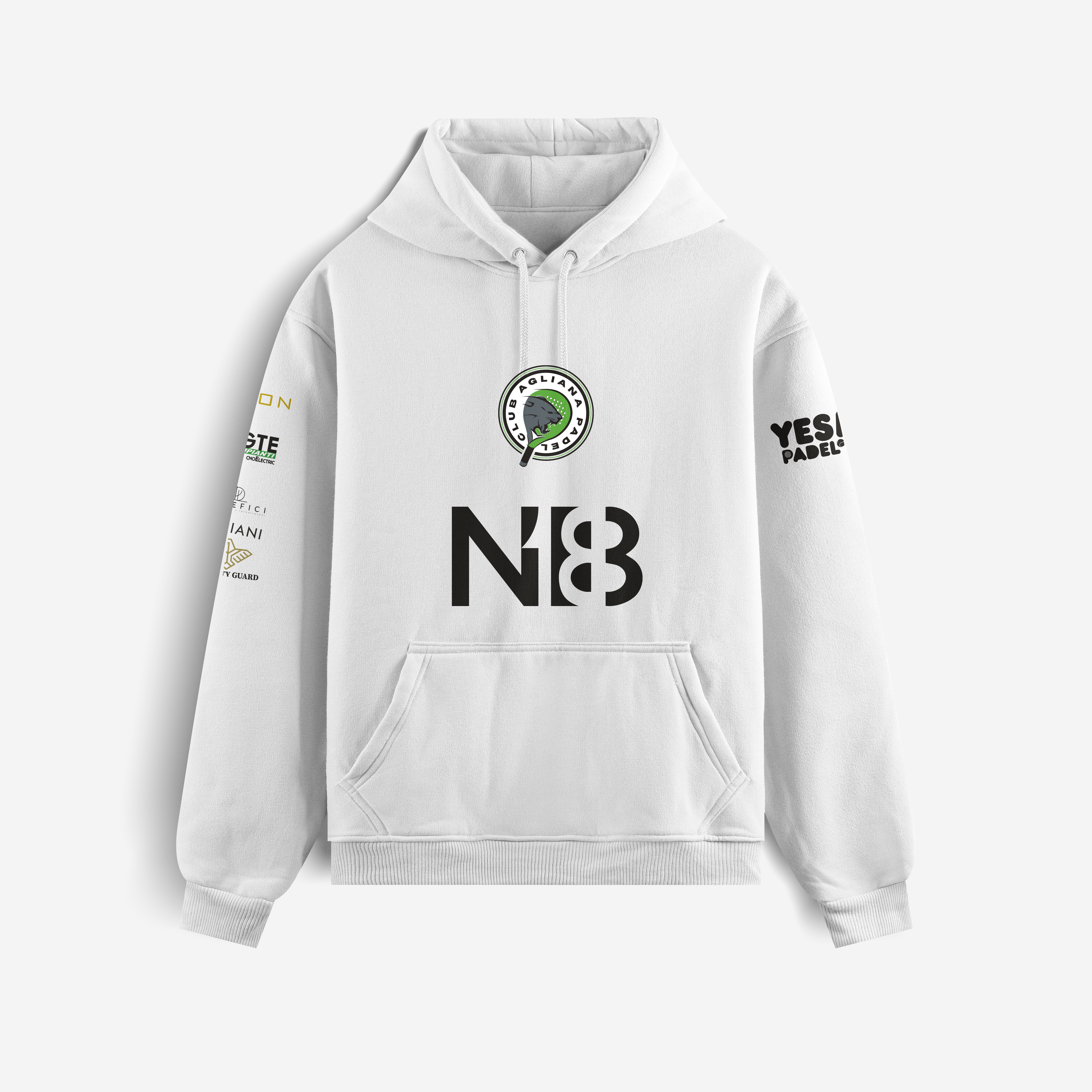 HOODY FELPA CON CAPPUCCIO - AGLIANA PADEL CLUB
