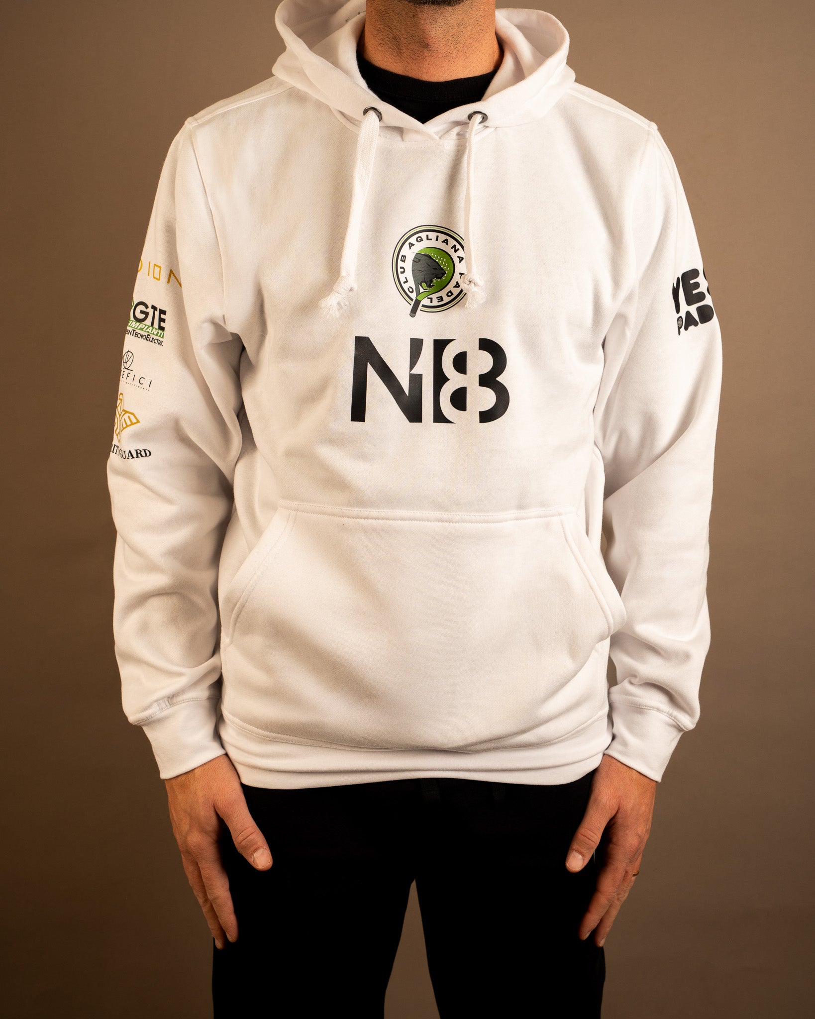 HOODY FELPA CON CAPPUCCIO - AGLIANA PADEL CLUB