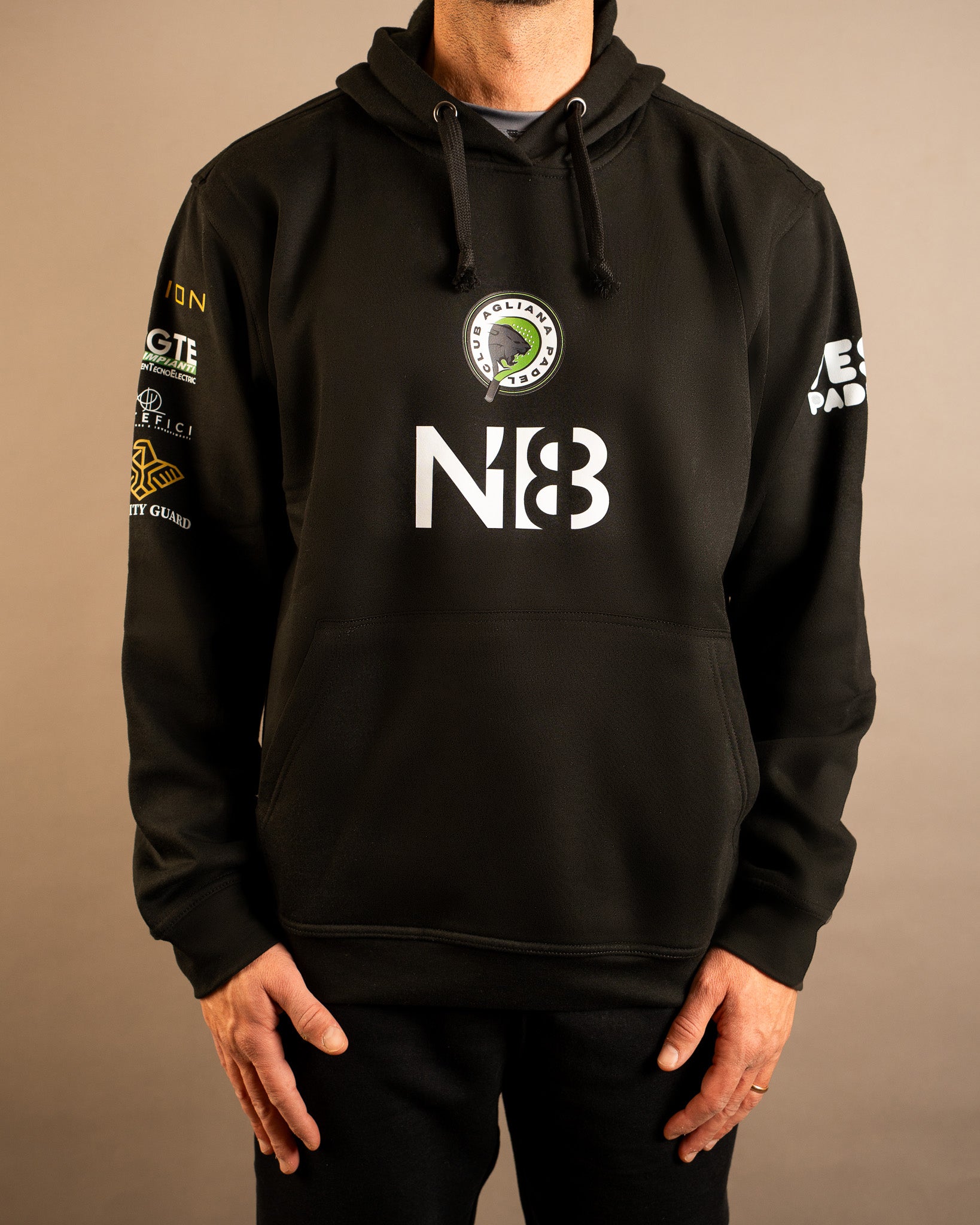 HOODY FELPA CON CAPPUCCIO - AGLIANA PADEL CLUB