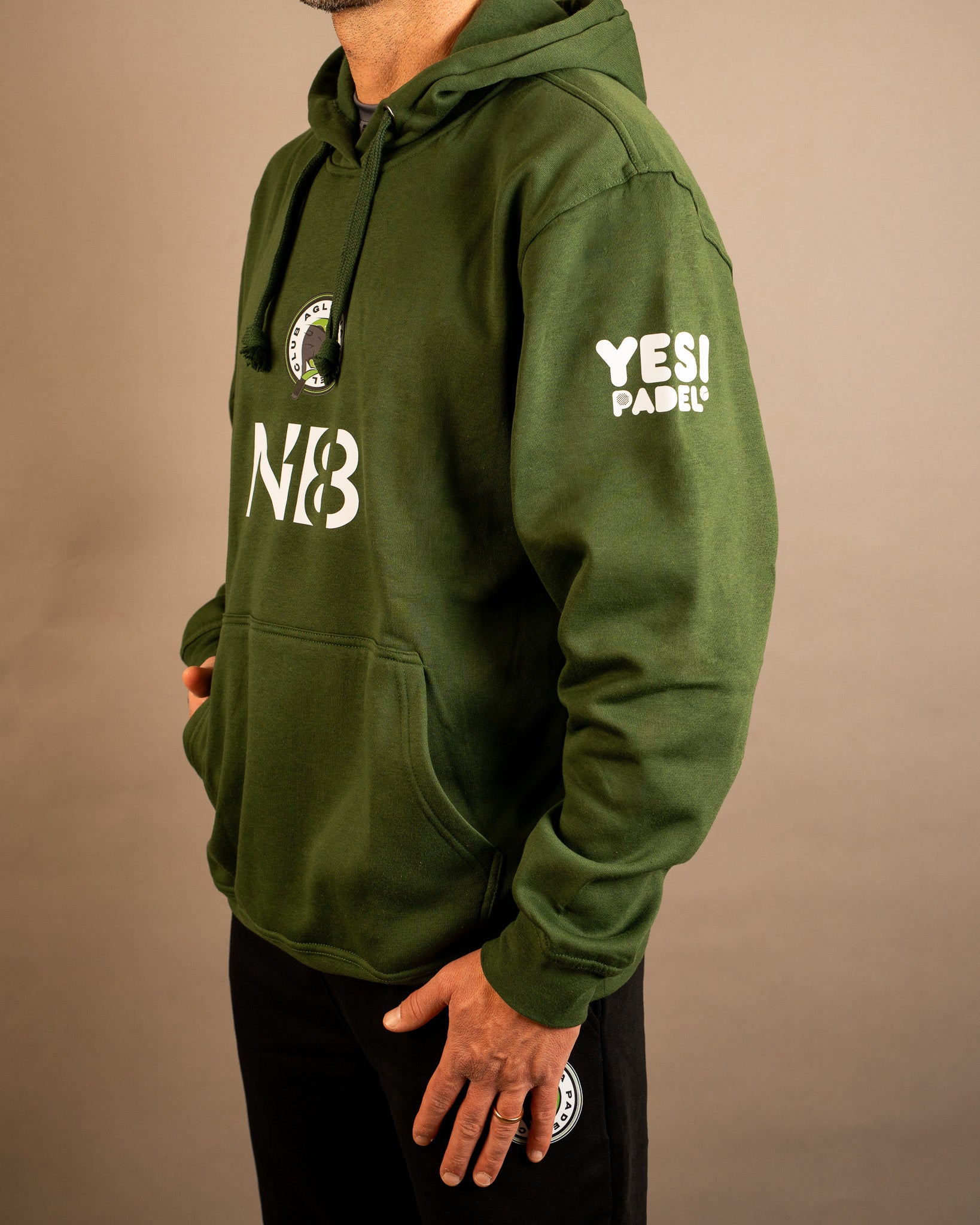 HOODY FELPA CON CAPPUCCIO - AGLIANA PADEL CLUB