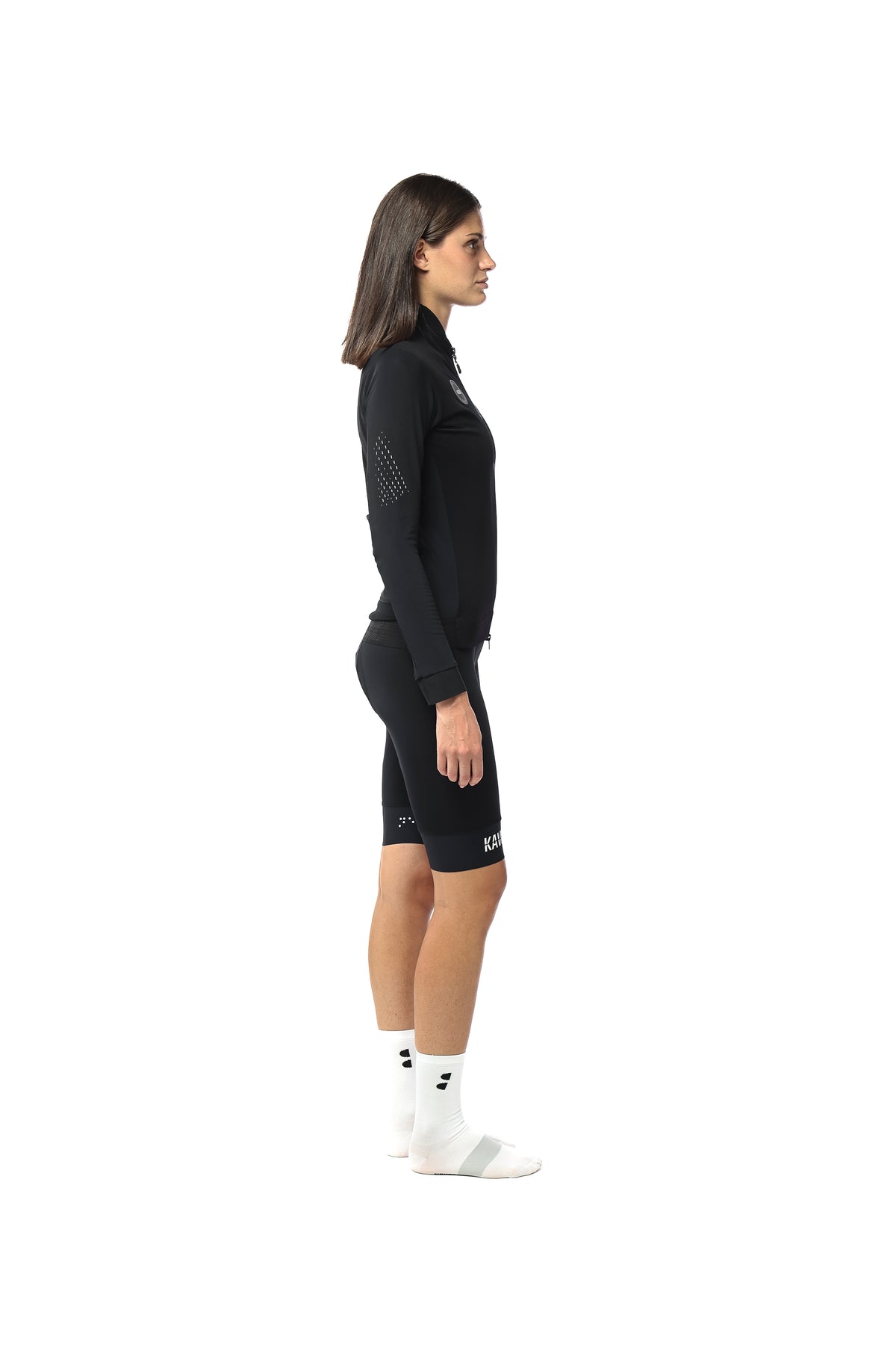 ANGLIRU — MAGLIA LUNGA FELPATA — NERO