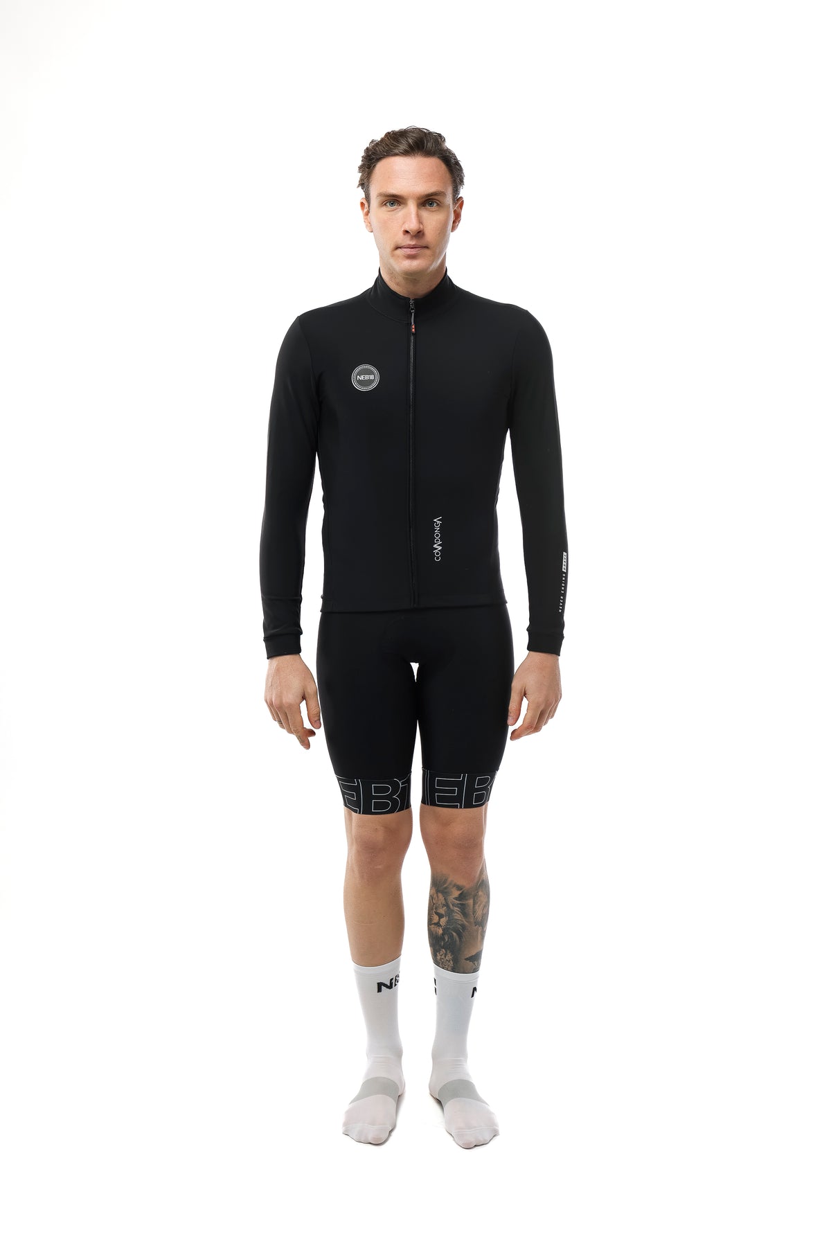 COVADONGA — MAGLIA MANICA LUNGA INVERNALE — BLACK 1