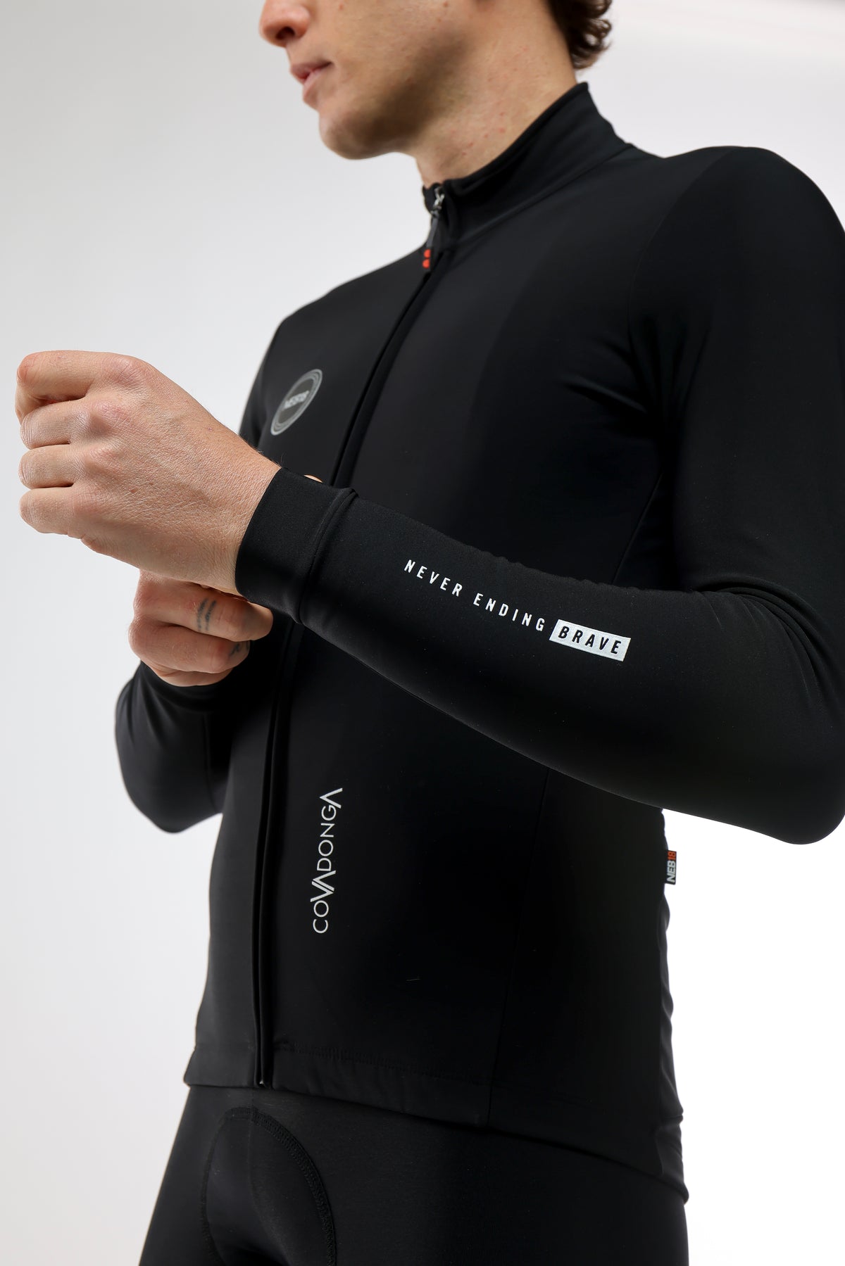 COVADONGA — MAGLIA MANICA LUNGA INVERNALE — BLACK 1