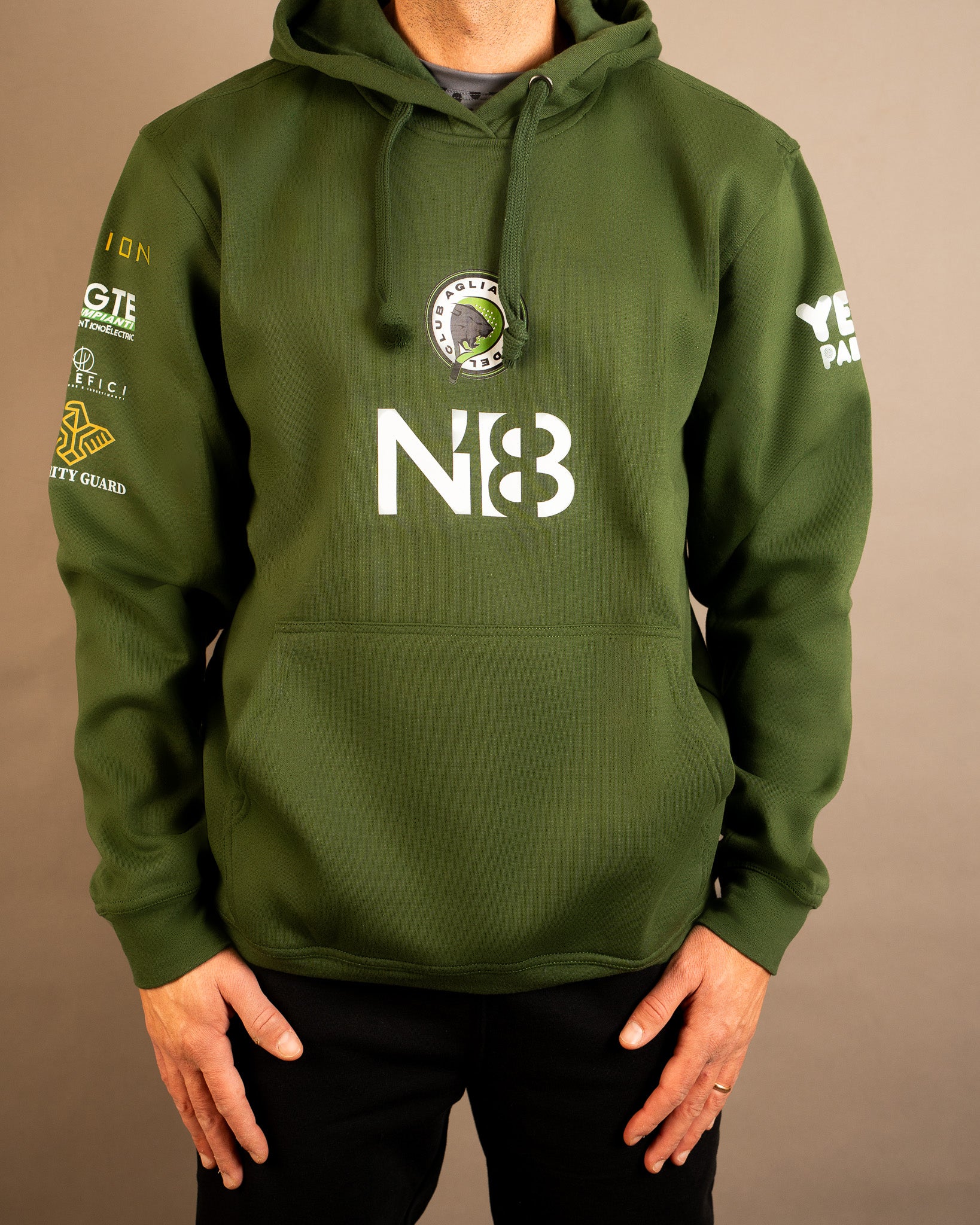 HOODY FELPA CON CAPPUCCIO - AGLIANA PADEL CLUB